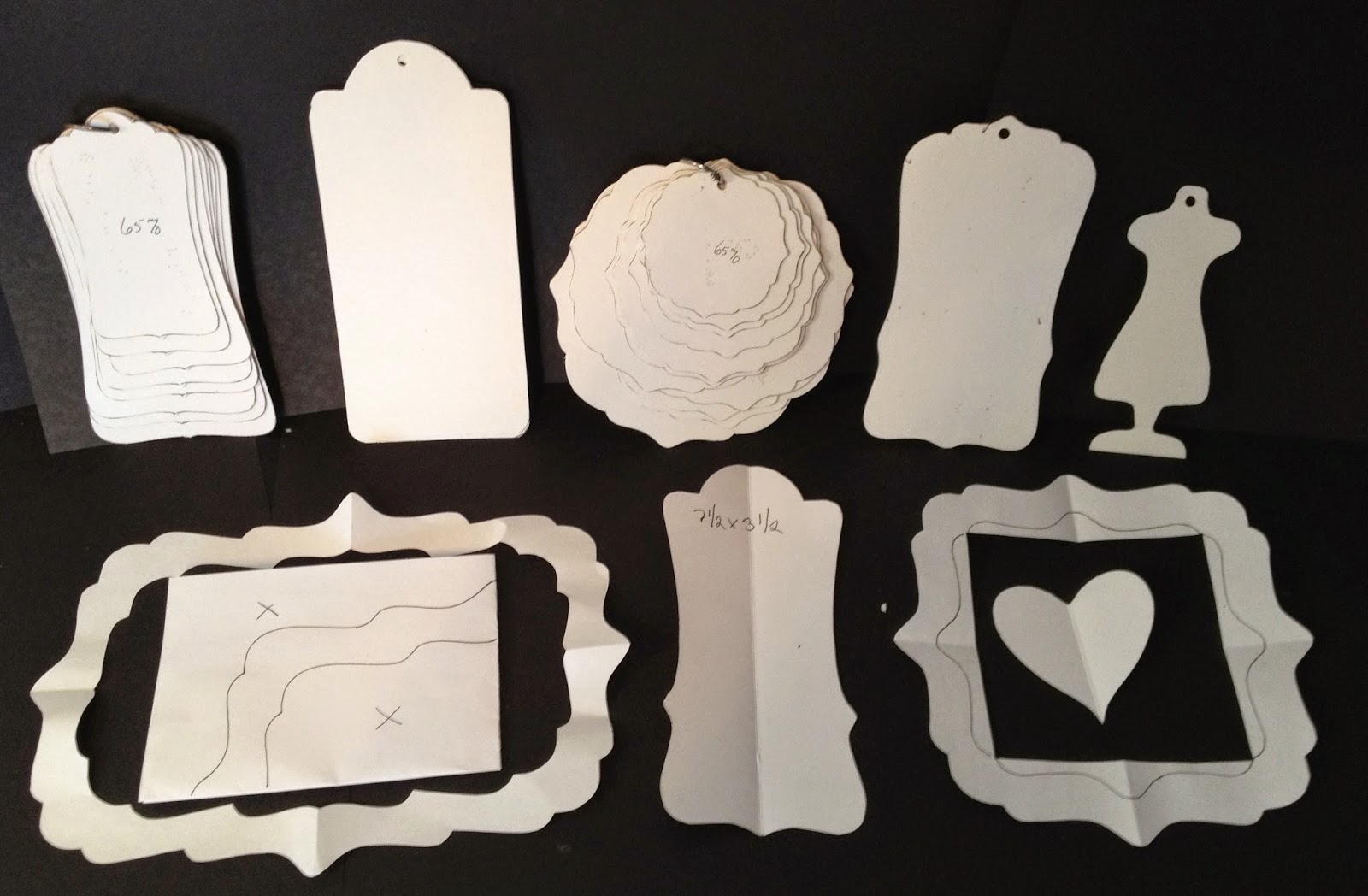 How to make your own tag and frame shapes annes papercreations